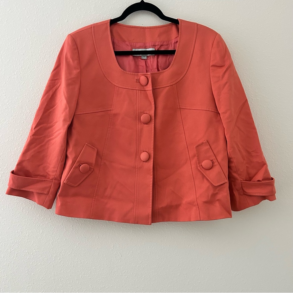 Tahari Coral Button-Front Jacket – Women’s Size 14